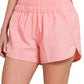 Miles Ahead Windbreaker Shorts - Pink