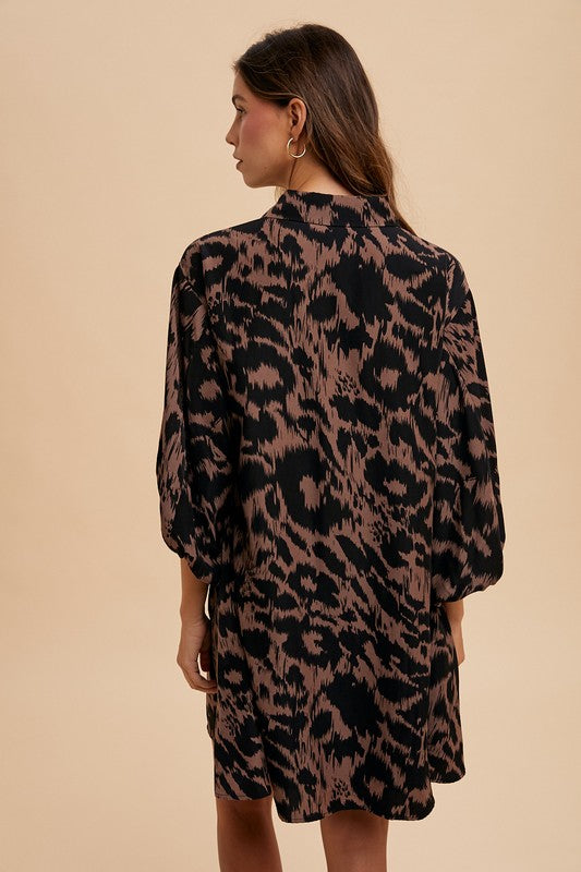 Wonders Await Animal Print Dress