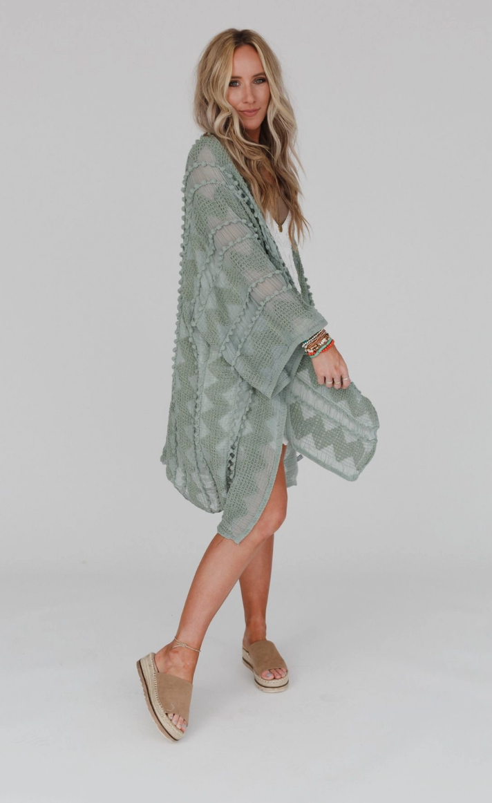 Bali Kimono - Sage