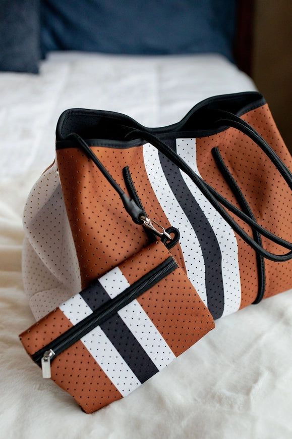 Tote - Peanut Butter w/ White