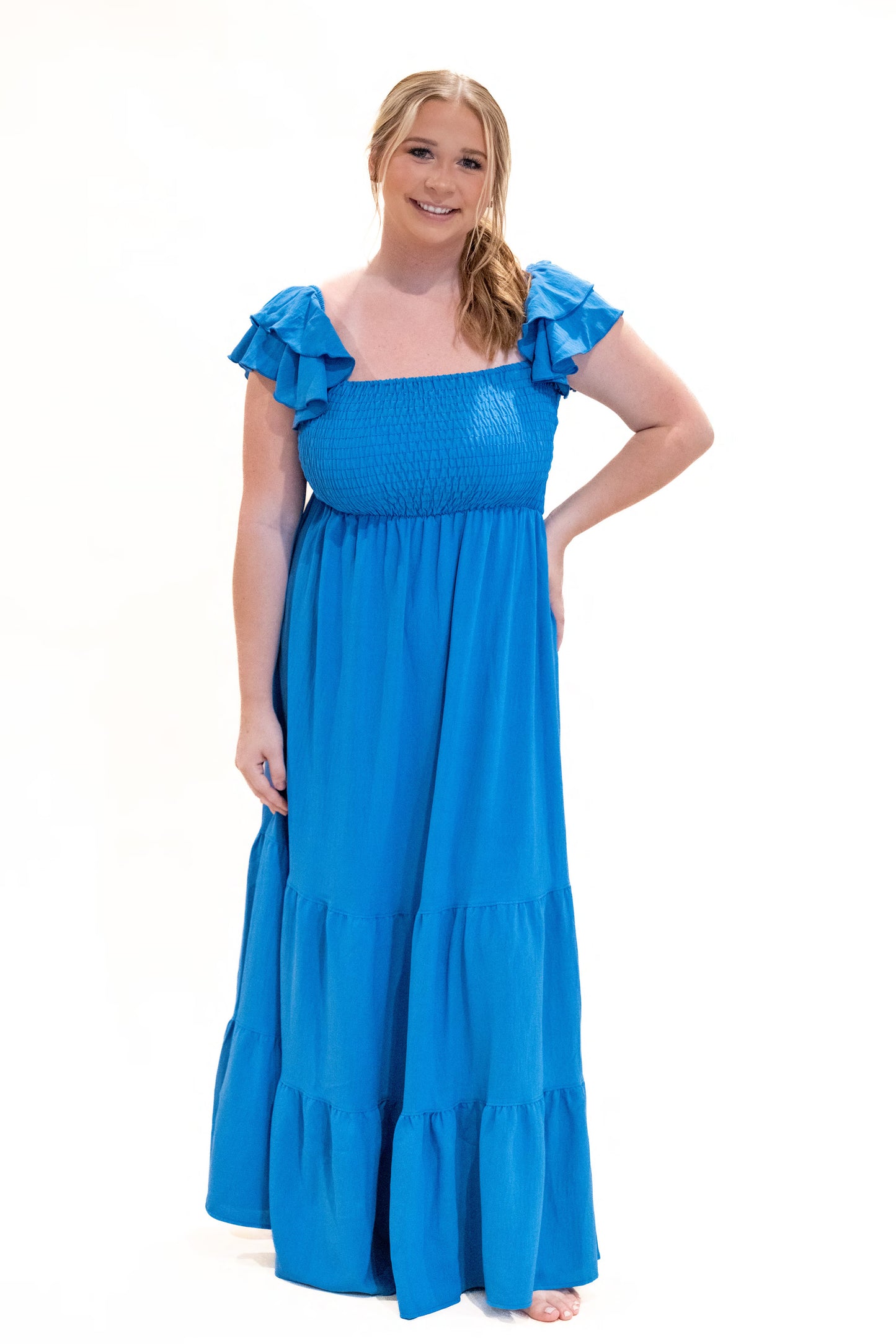 Where To Find Me Tiered Dress