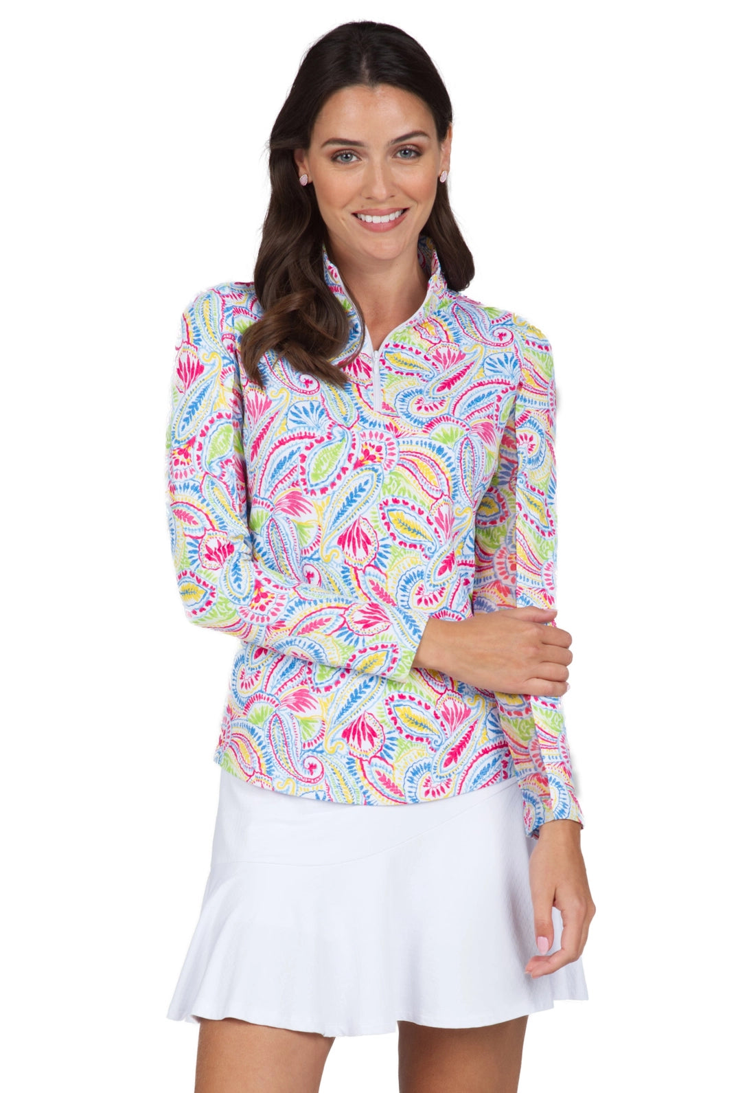 Massie Print Long Sleeve Top - Watermelon