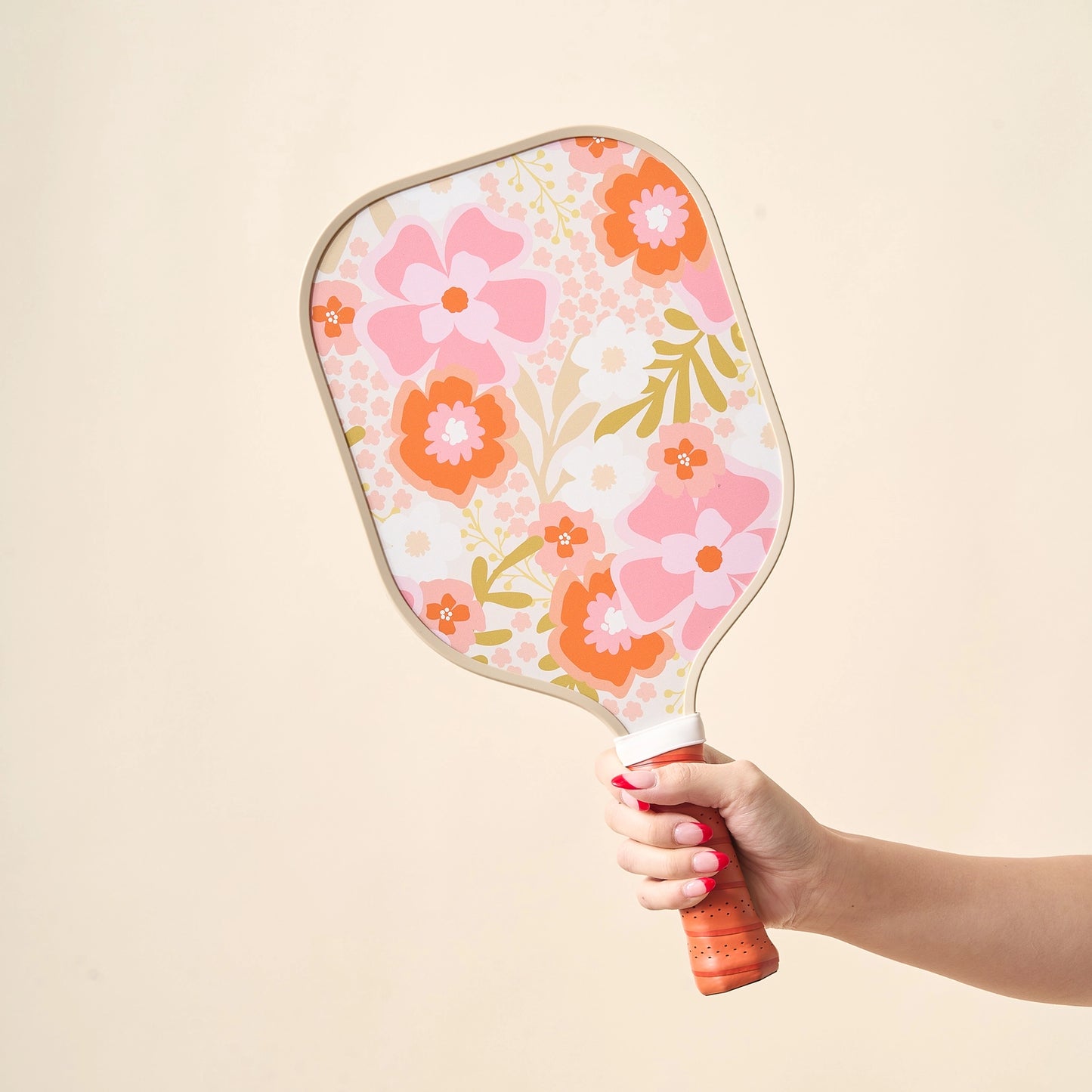 Pickleball Paddle - Beyond Blooms Pink Orange