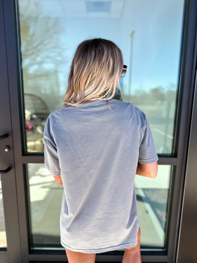 Smiley Grey Graphic Tee