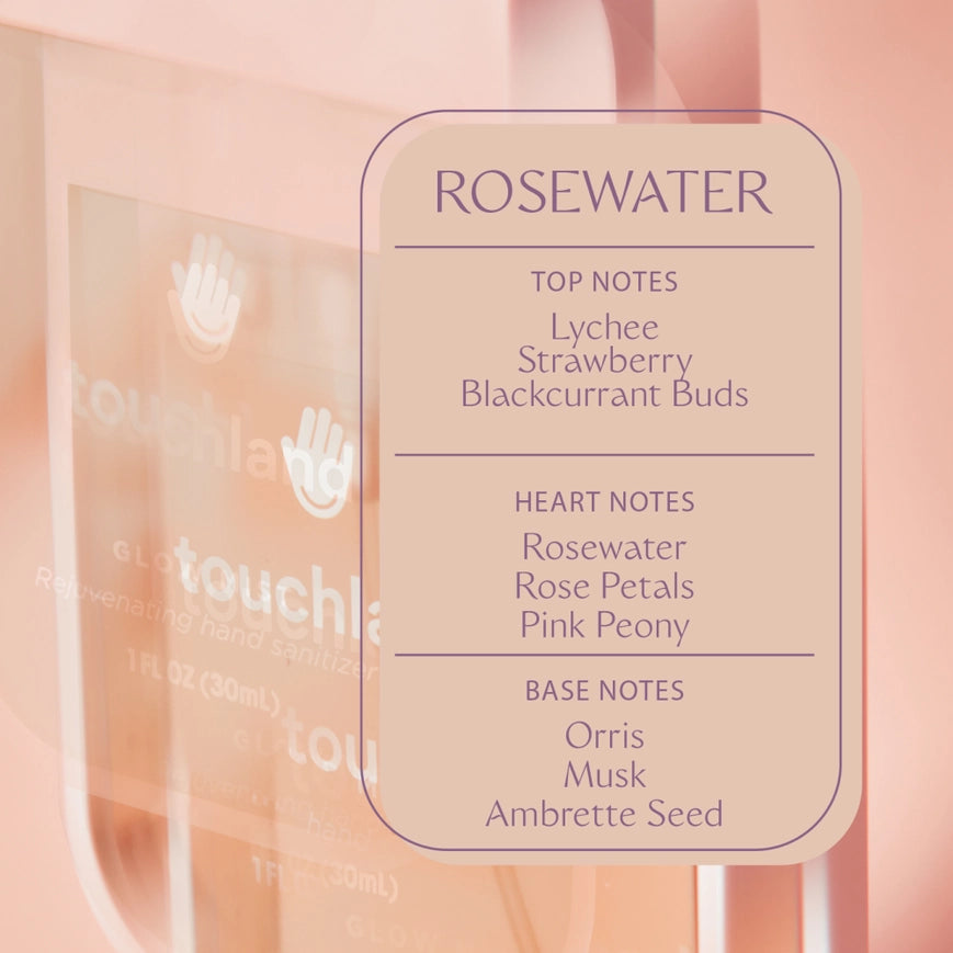 Touchland Hand Sanitizer Glow Mist - Rosewater
