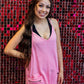 Terry Mineral Washed Jumpsuit - Pink