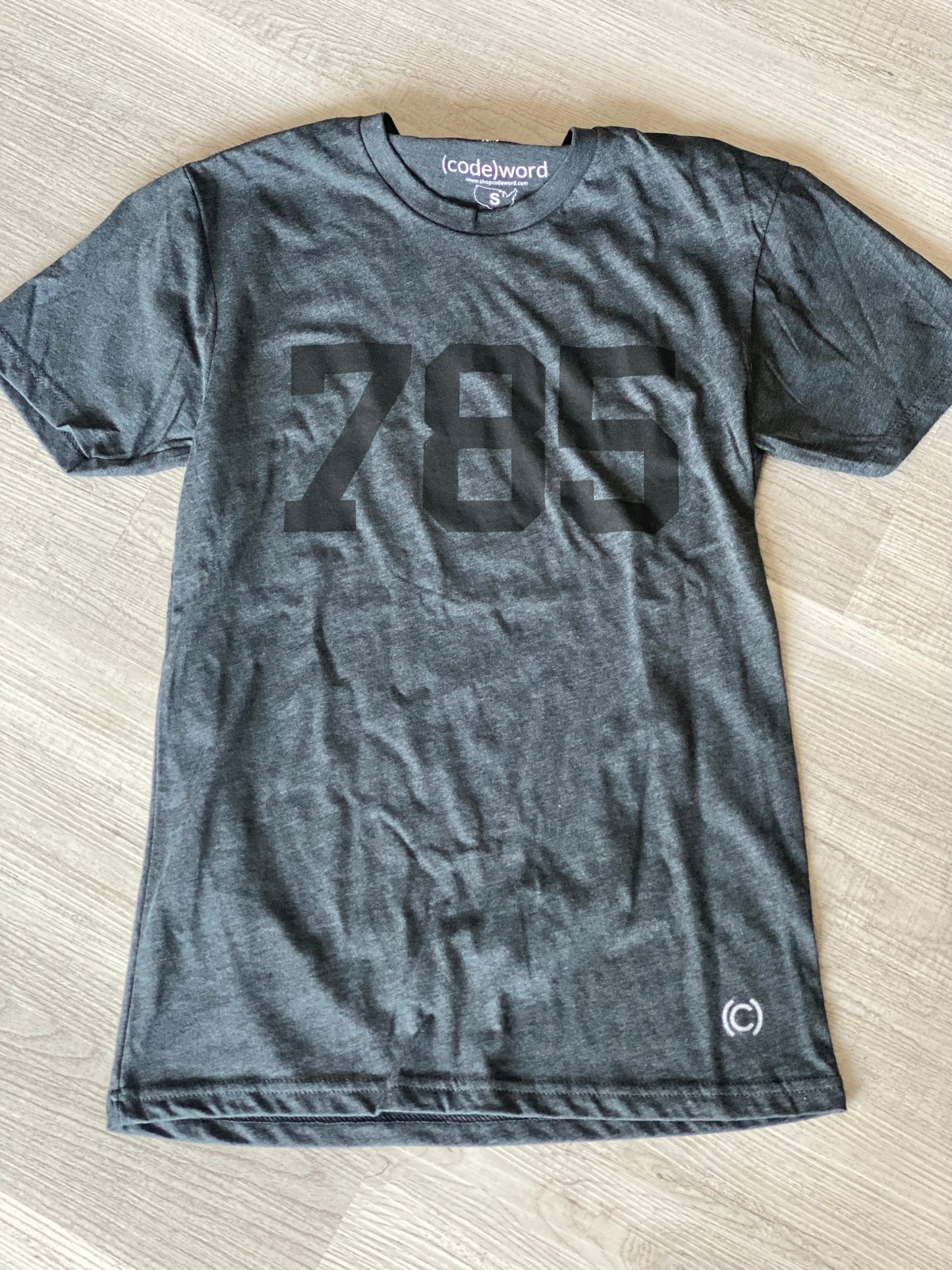 '785' Graphic Tee - Charcoal