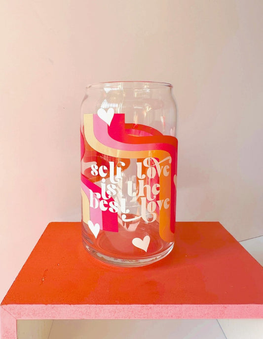 Self Love Is The Best Love Glass Cup
