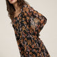 Right Direction Black Floral Dress