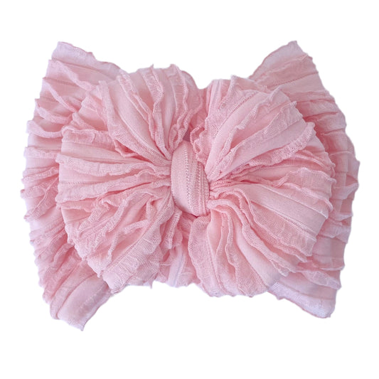 Ballet Pink Mini Ruffled Headband