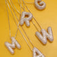 Bubble Initial Necklace