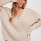 In My Thoughts Henley Sweater