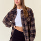 Motivation Plaid Flannel Top