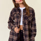 Motivation Plaid Flannel Top