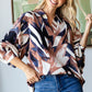 Next To You Abstract Print Blouse