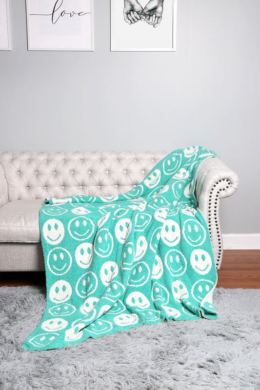 Happy Days Smile Blanket - Mint