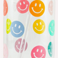 Rainbow Smiley Glass Cup