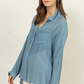 Call Me Baby Long Sleeve Top - Blue