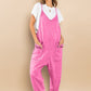 Terry Mineral Washed Jumpsuit - Pink