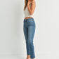 Shayne Medium Mid Rise Slim Straight Jeans