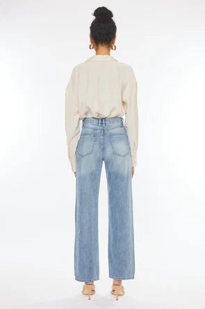 Jillian 90's Wide Leg Straight Jeans