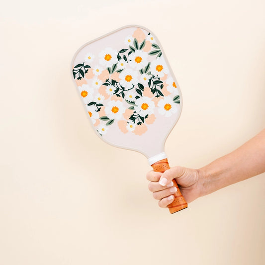 Pickleball Paddle - Flower Talk Pink