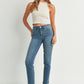 Shayne Medium Mid Rise Slim Straight Jeans