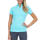 Seafoam Short Sleeve Mock Neck Top