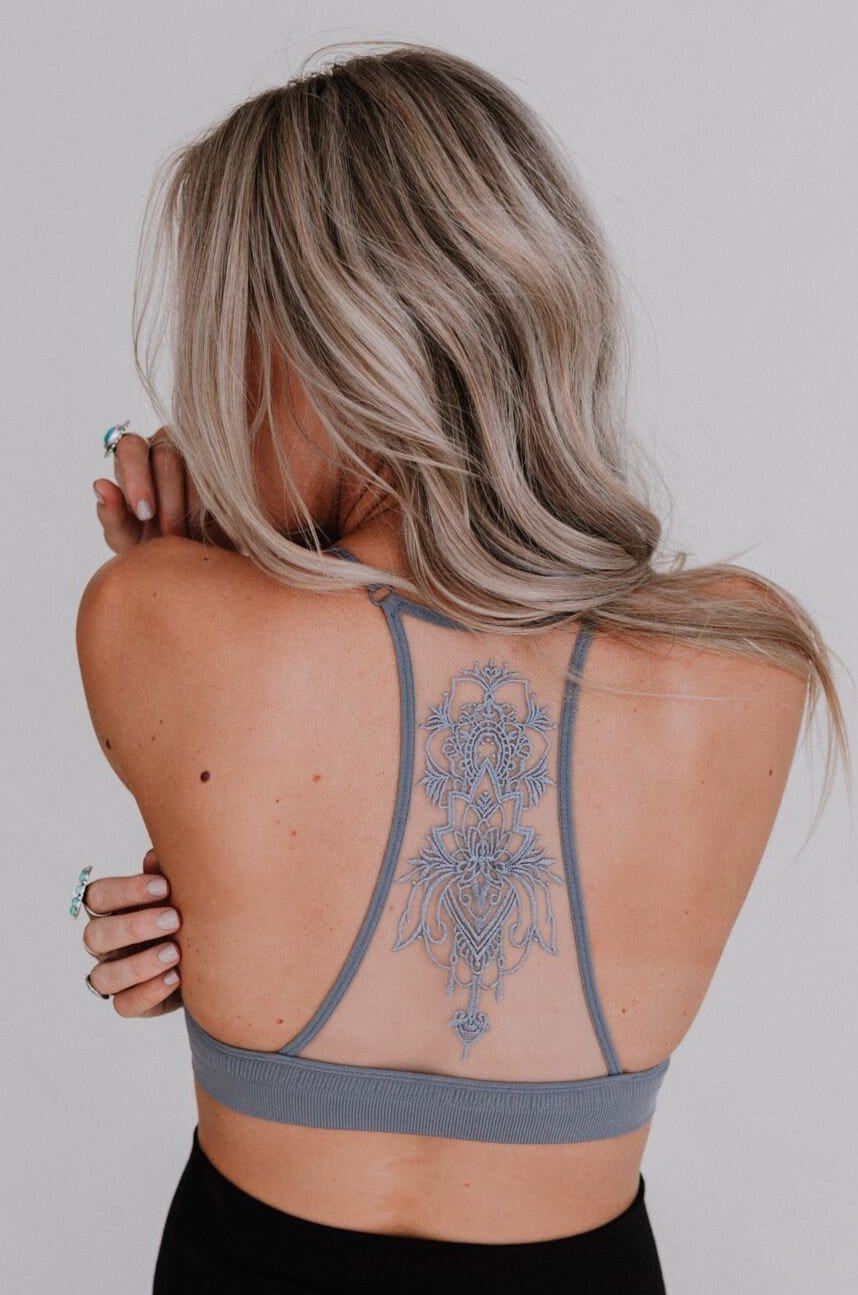 Tattoo Bralette - Grey