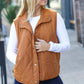 Leaving My Mark Puffer Vest - Camel