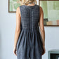 Country Cutesie Sleeveless Denim Romper - Grey